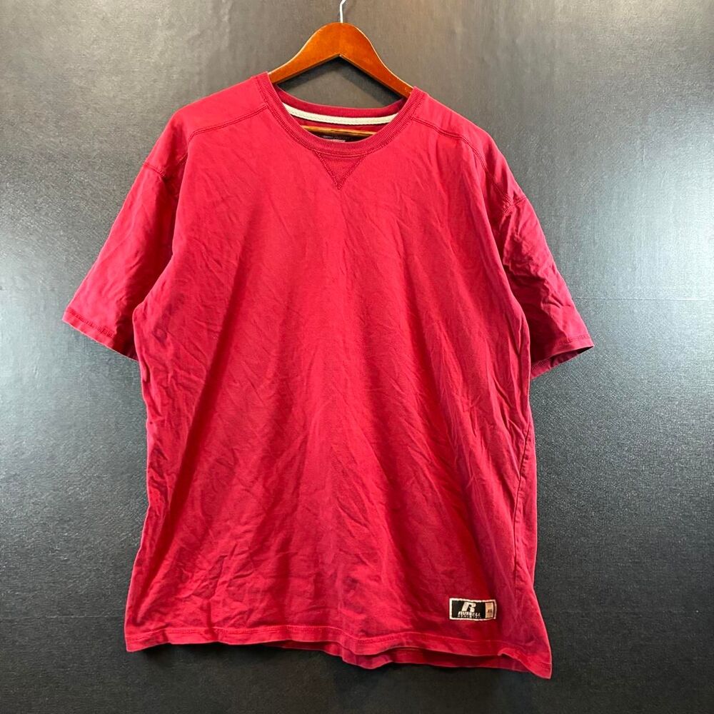 Russell-athletic Men's Red and Pink T-shirt